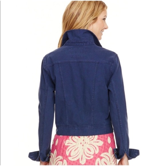 VINEYARD VINES Navy Blue Denim Jacket, XS - Picture 2 of 9